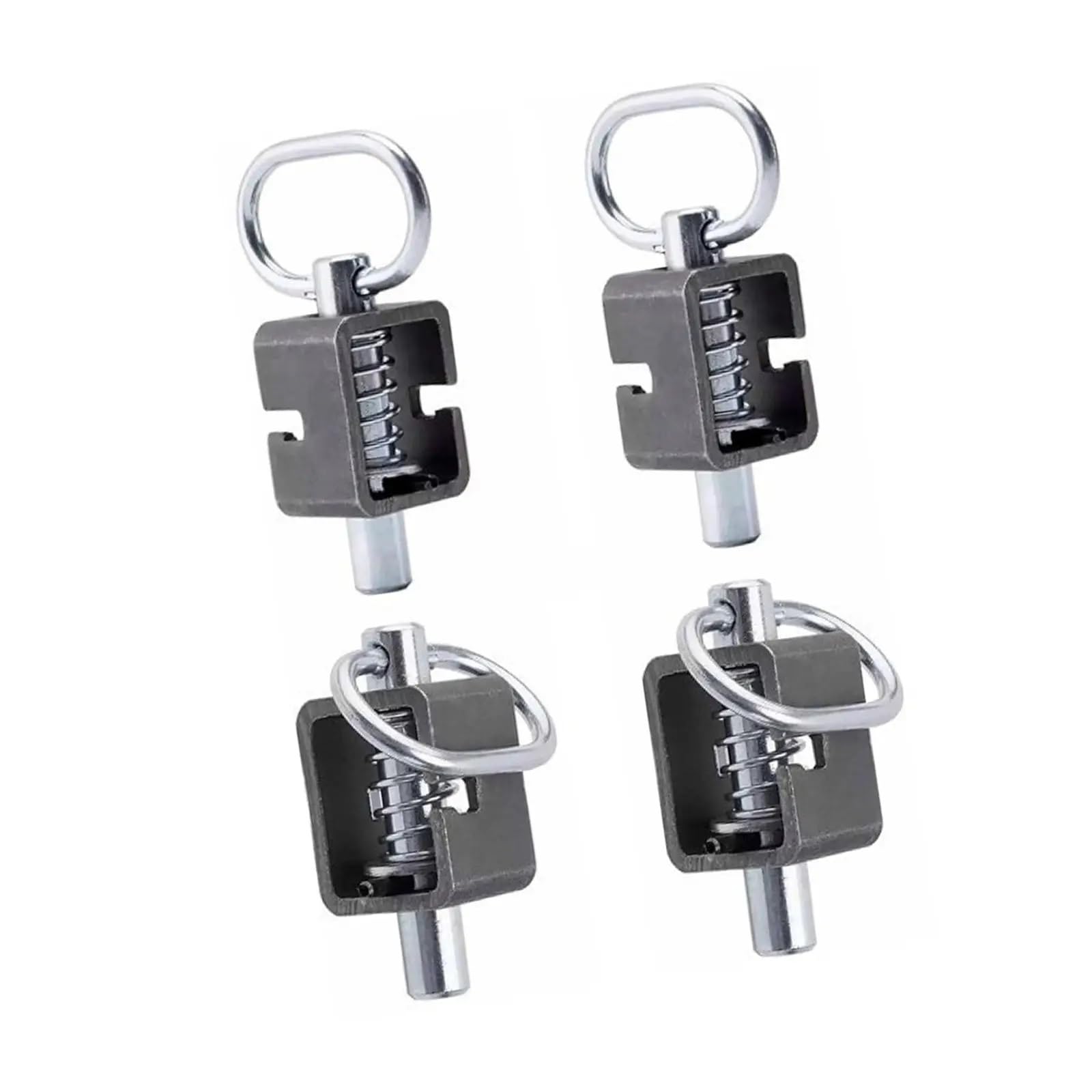 Spring Latch Locks Spring Latch Assembly Loaded Bolt Practical Professional Protable Sturdy Multifunctional(4pcs)
