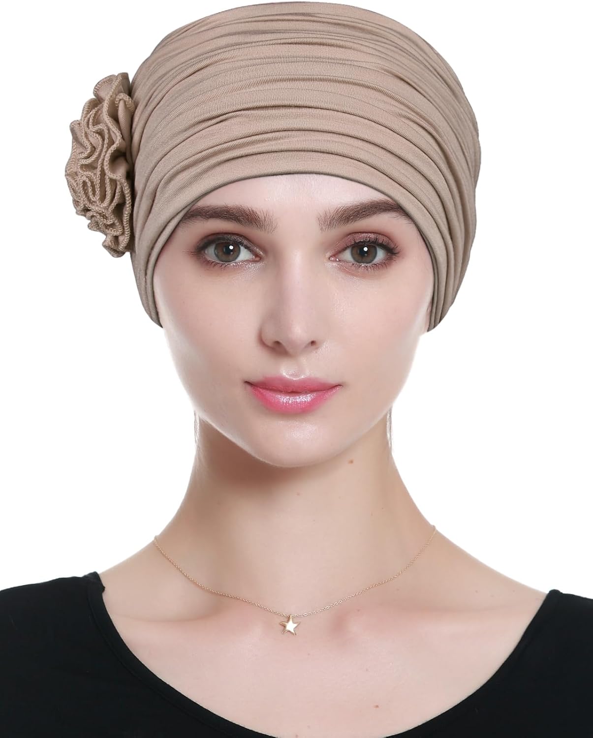Alnorm Flower Design Chemo Hair Loss Caps Cancer Headwear for Women - Image 2