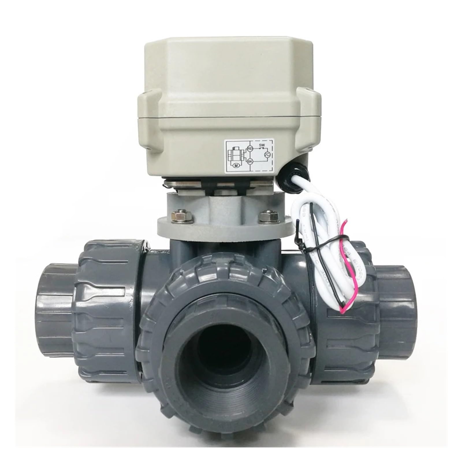 Válvula Eléctrica Tri-Puerto DN40 1-1/2"