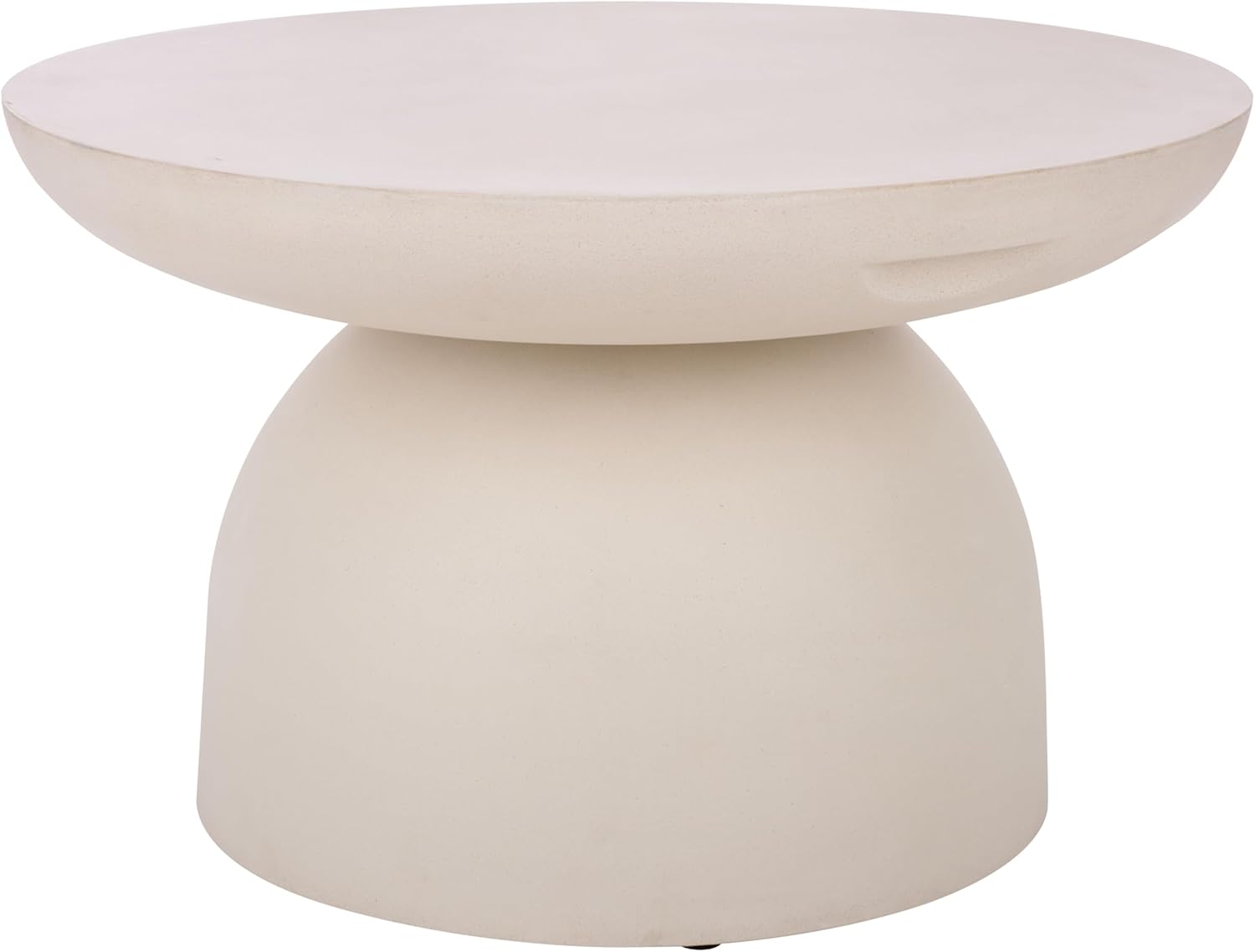 SAFAVIEH Outdoor - Dylan Round Pedestal Coffee Table - White - Fully Assembled - Weather Resistant - Ideal for Deck, Patio, Backyard, 27.6" W x 27.6" D x 16.5" H (PAT1301C)