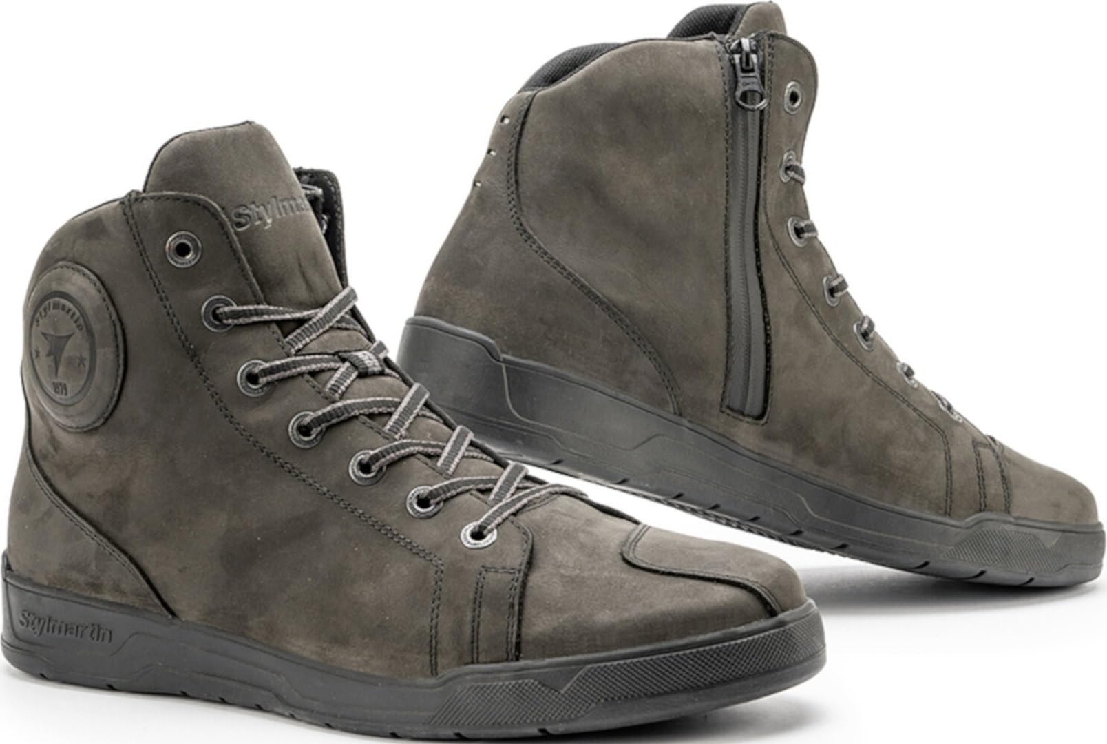 Stylmartin Tank WP Leather scarpe da moto impermeabili, marrone, 44