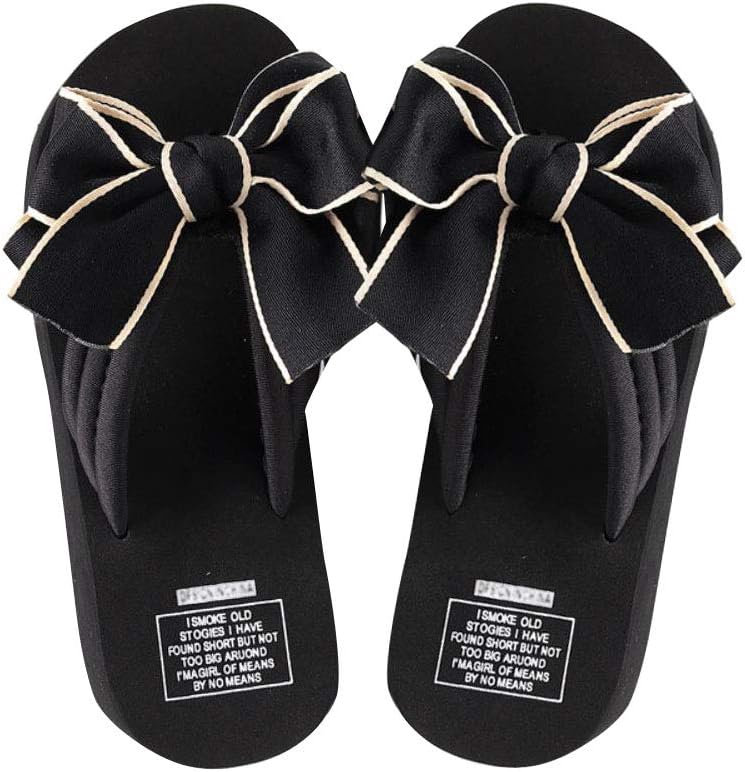Amazon.com | Nite closet Bowknot Flip Flop for Women Cushioned
