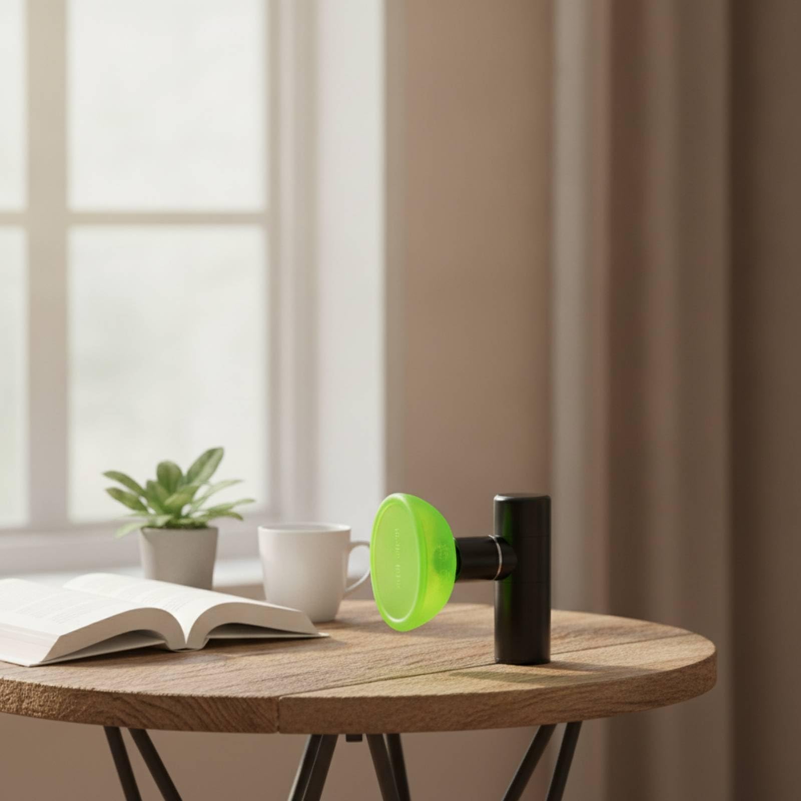 Amagogo Cup Dispositivo Portatile a Percussione Elettrica Massaggiatore per Tapping Testina a Coppa Concava Silicone Corpo in Alluminio Impugnatura Facile da, Stile Economico Di Livello Base