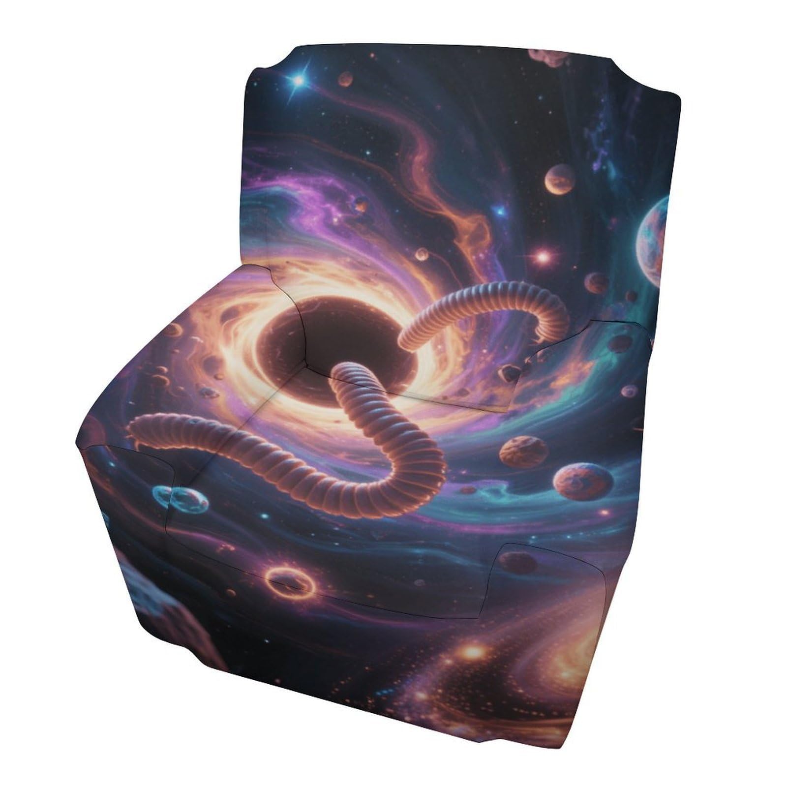 Fekiloot Style Interstellar Wormhole Couch Cover Sofa Cover Sofa Slipcover