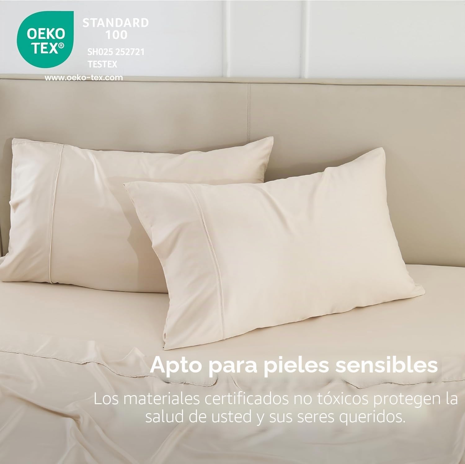 GOKOTTA Juego de sábanas tamaño King de 4 Piezas, sábanas de bambú súper Suaves, refrescantes para Personas Que Duermen con Calor, sábanas Transpirables de Seda de Lujo, Bolsillo Profundo de hasta 16