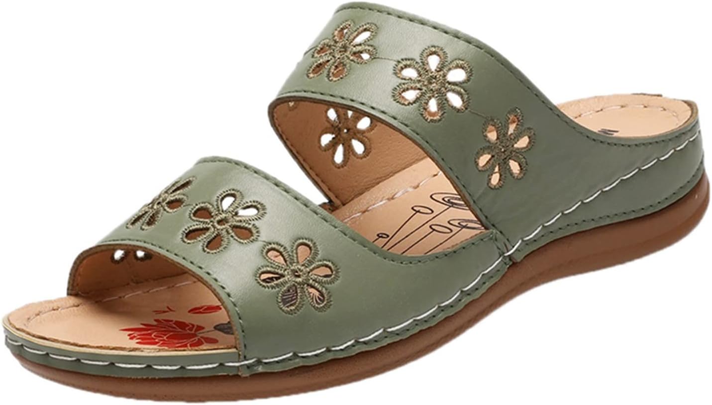 Bruine Leren Dames Klompen - Schoenen Bruine Leren Dames Klompen - Schoenen