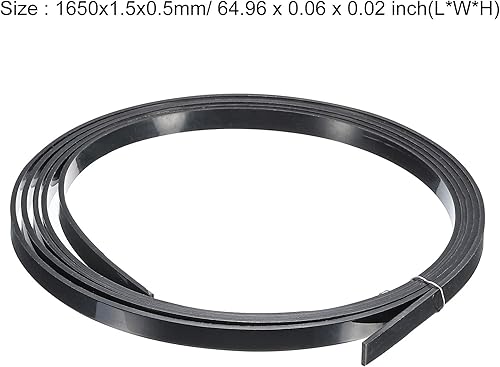 Miniatura 29 de MECCANIXITY Tira de plástico Purfling 64.961x0.276x0.059 in Guitarra Borde para Guitarra Acústica Clásica Blanca Paquete de 2 Blanco