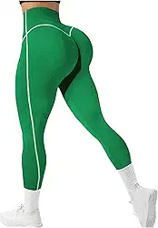 Calça legging feminina de cintura alta com controle de barriga, levantamento de bumbum, esportiva, skinny