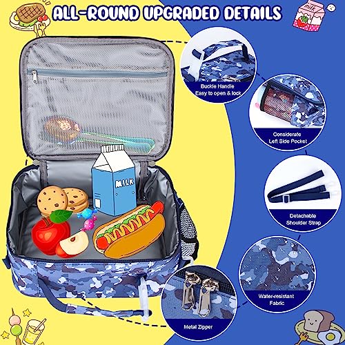 Homtibrm Insulated Lunch Bag, Kids Thermal Cool Bag with Adjustable Strap - Image 4
