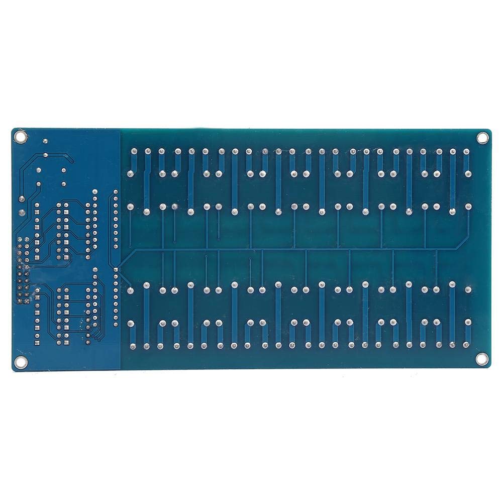 Module de Relais, Carte de Commande de Module de Relais 5 V 16 Canaux, avec Protection Optocoupleur pour Module Microcontrôleur