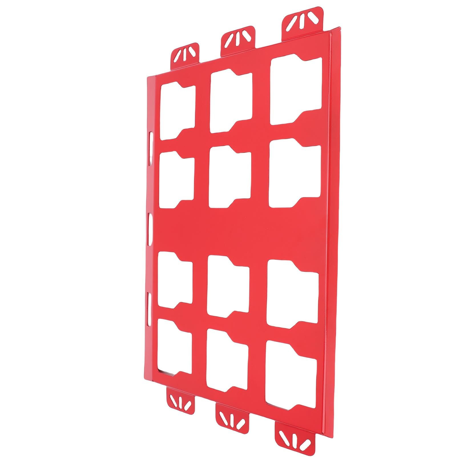 Generic Generic Caja de Herramientas para Montaje en Pared, Placa de Montaje, Base Metálica Robusta para Paquete, Organiza Herramientas de Forma Segura en el Espacio de Trabajo (rojo) (rojo)