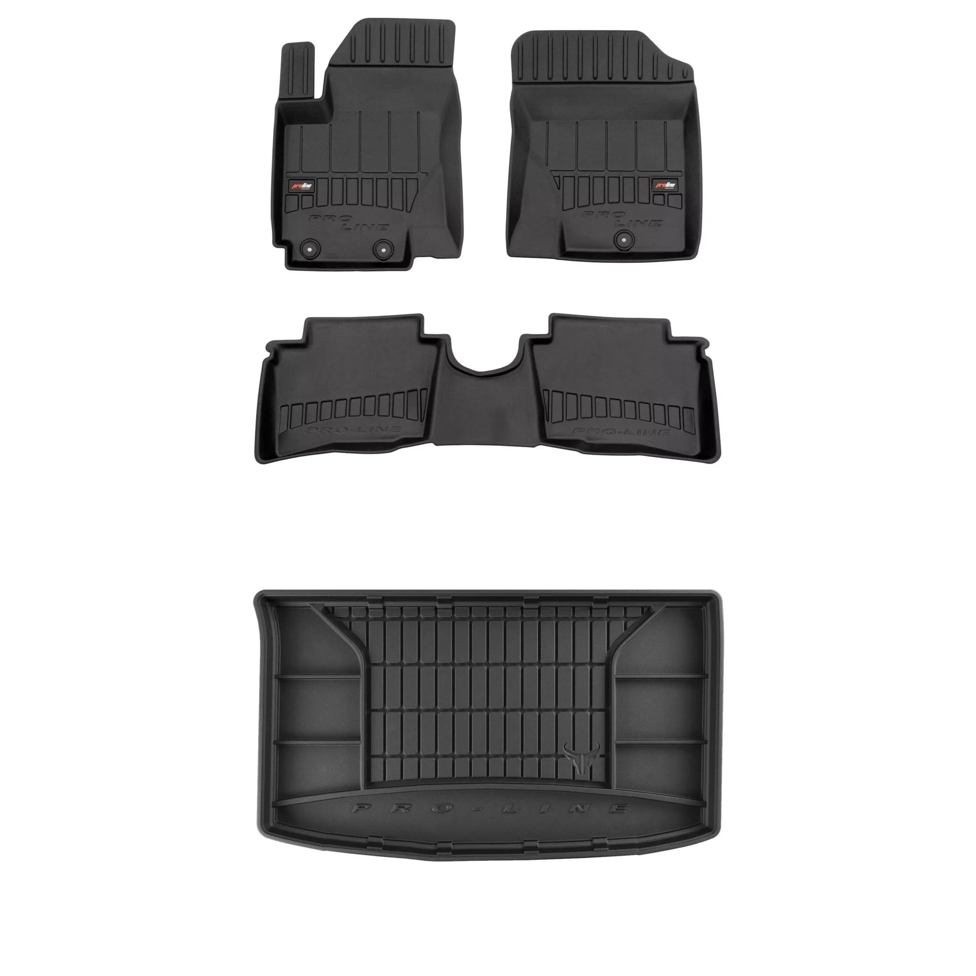 MOTOS Tappetini in gomma per auto adatto per Hyundai H-1 II 2007-2021 Migliorare il comfort di viaggio con il tappetino antiscivolo per auto