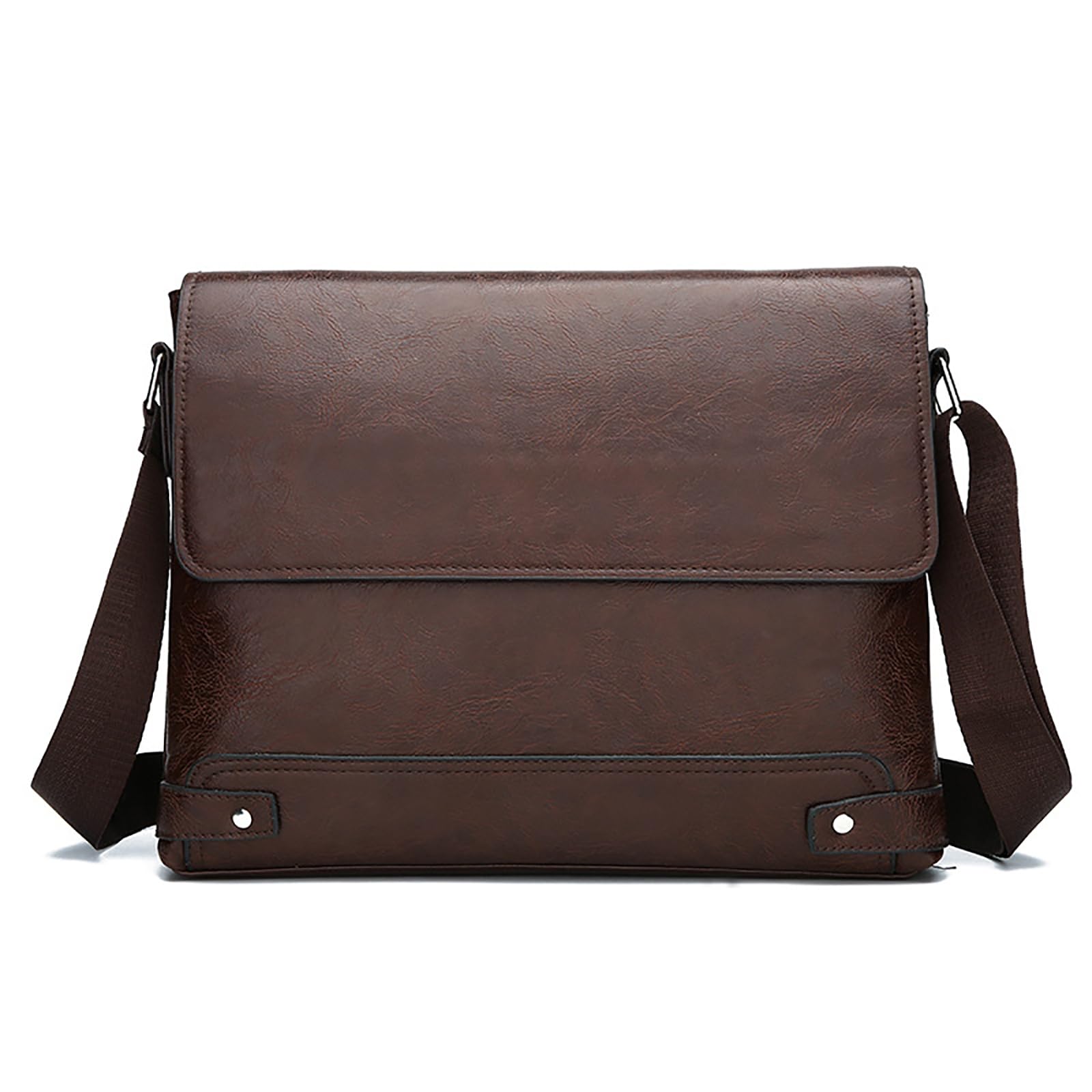 PORT LOTUS Messager Bags for Men Small Mens Shoulder Bag for Men PU Leather Crossbody Purses for Men