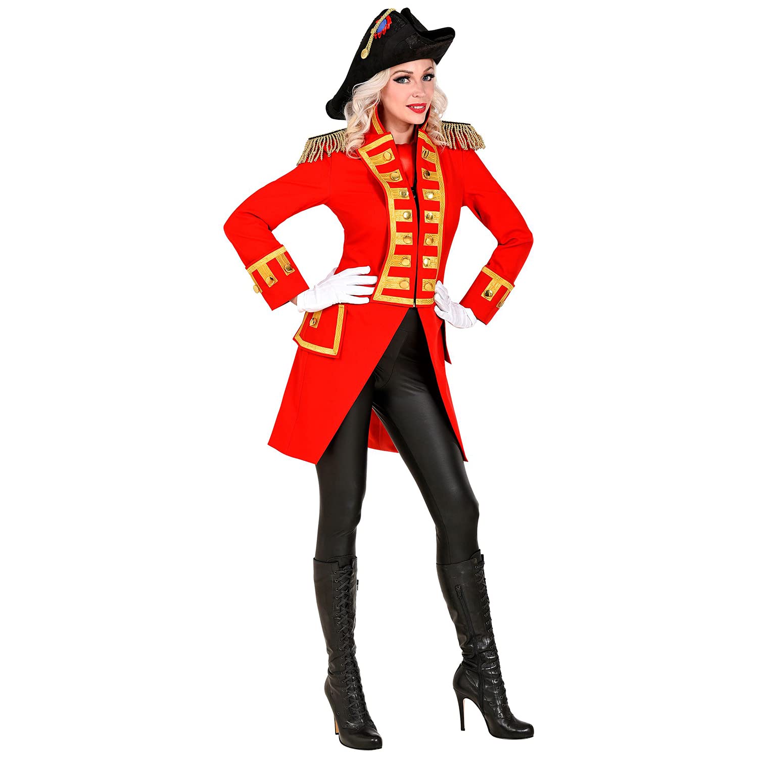 W WIDMANN MILANO Party Fashion - Traje de gala para mujer | Traje de gala para pirata, directora de circo, corista, estrella del rock, uniforme de la guardia y disfraces de carnaval