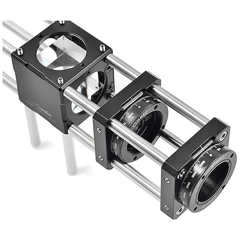 Miniatura 8 de Marco de montaje de rotación de índice CRD-25 Marco de montaje de polarizador Sistema de jaula de 1.181 in Base de montaje de 360 grados