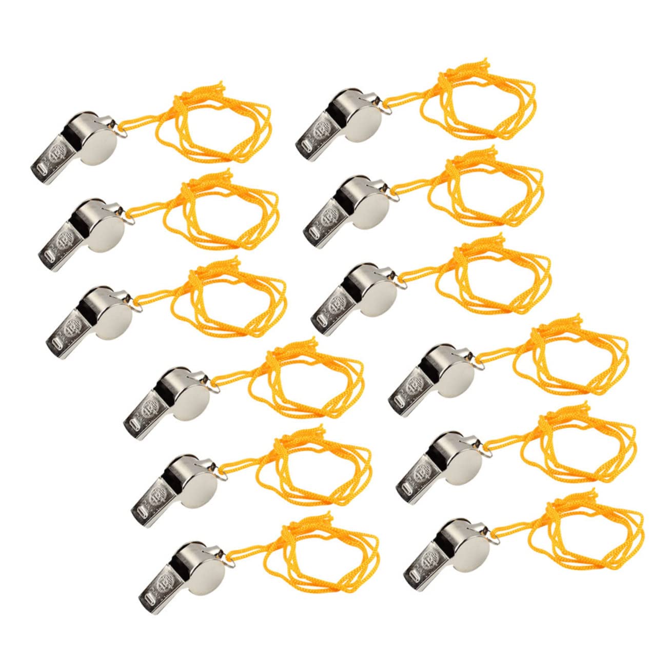 Kisangel 48pièces Sifflet De Survie Sifflet Portable pour Activités De Plein Air Entraînement Canin Et Urgence Léger Et Durable avec Lanière Ajustable