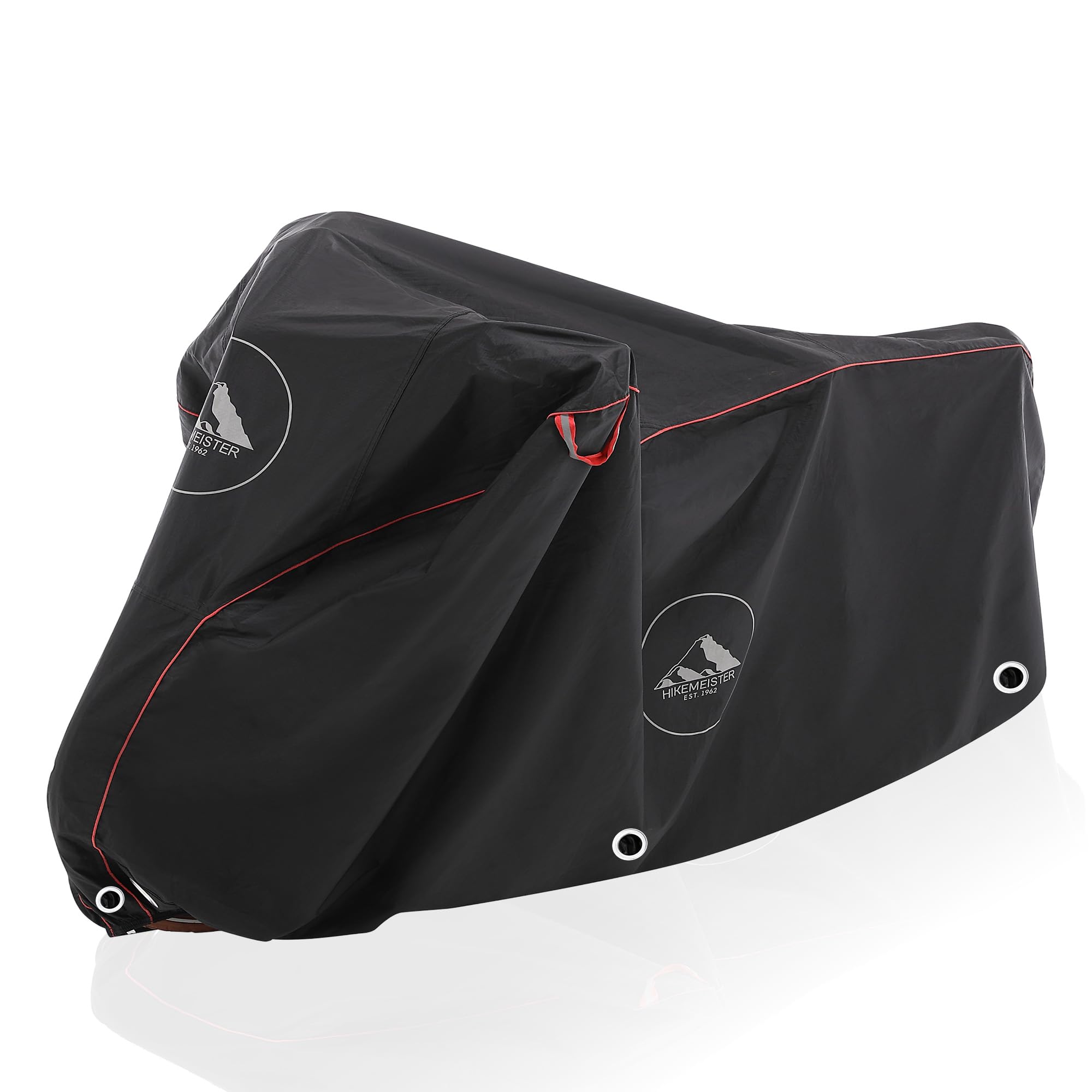 HikeMeister® Premium Qualität Fahrradabdeckung Wasserdicht 300D Oxford Abdeckungen Fahrradschutzhülle Fahrradträger für 1/2 Fahrräder Wasserfest Atmungsaktiv Regenschutz Schutzbezug (Für 1 Fahrrad)