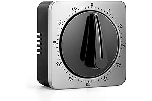 Kitchen Loud Timer for Baking - Precision Mechanical Cooking Timer with Extremely Loud Bell