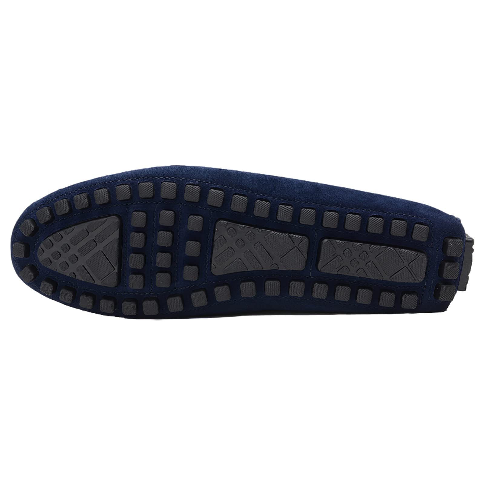 ANUFER Hombres Elegante Piel de Ante Mocasines Planos Comodidad Zapatos para Conducir Pantuflas Mocasín