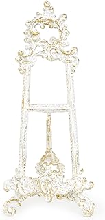 Sungmor Vintage Cast Iron Cookbook Stand, Small Ornate Easel Fleur De Li...