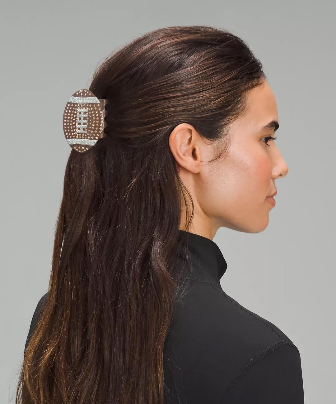 LILIE&WHITE 1PC American Football Hair Clips For Women Rugby Hair Claws