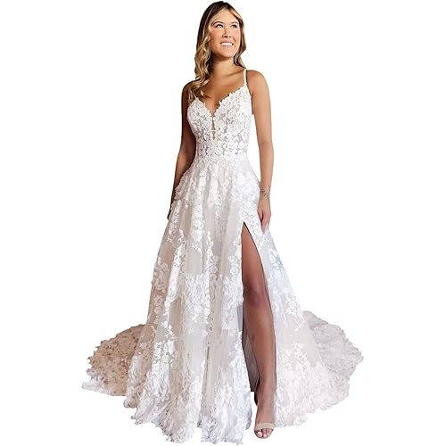 VCCICANY Luxury Illusion Off The Shoulder Wedding Dresses for Bride Tulle Lace Appliques Long Ball Gown