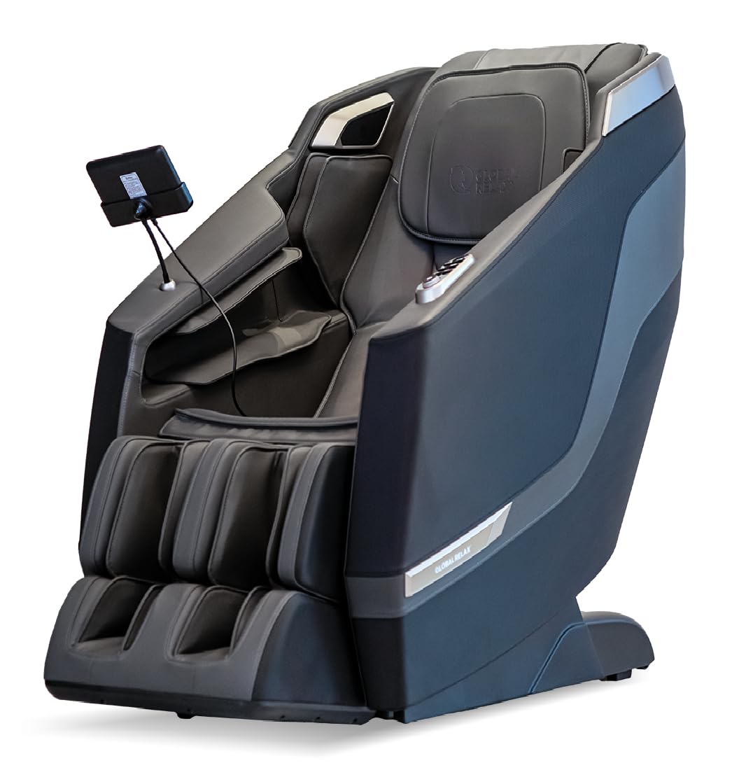 KARMA Massage Chair 2D I Black | 16 auto + 4 manual massage programmes | Pressure therapy I Zero Gravity I Thermotherapy I Foot reflexotherapy | 3D Sound | Bluetooth