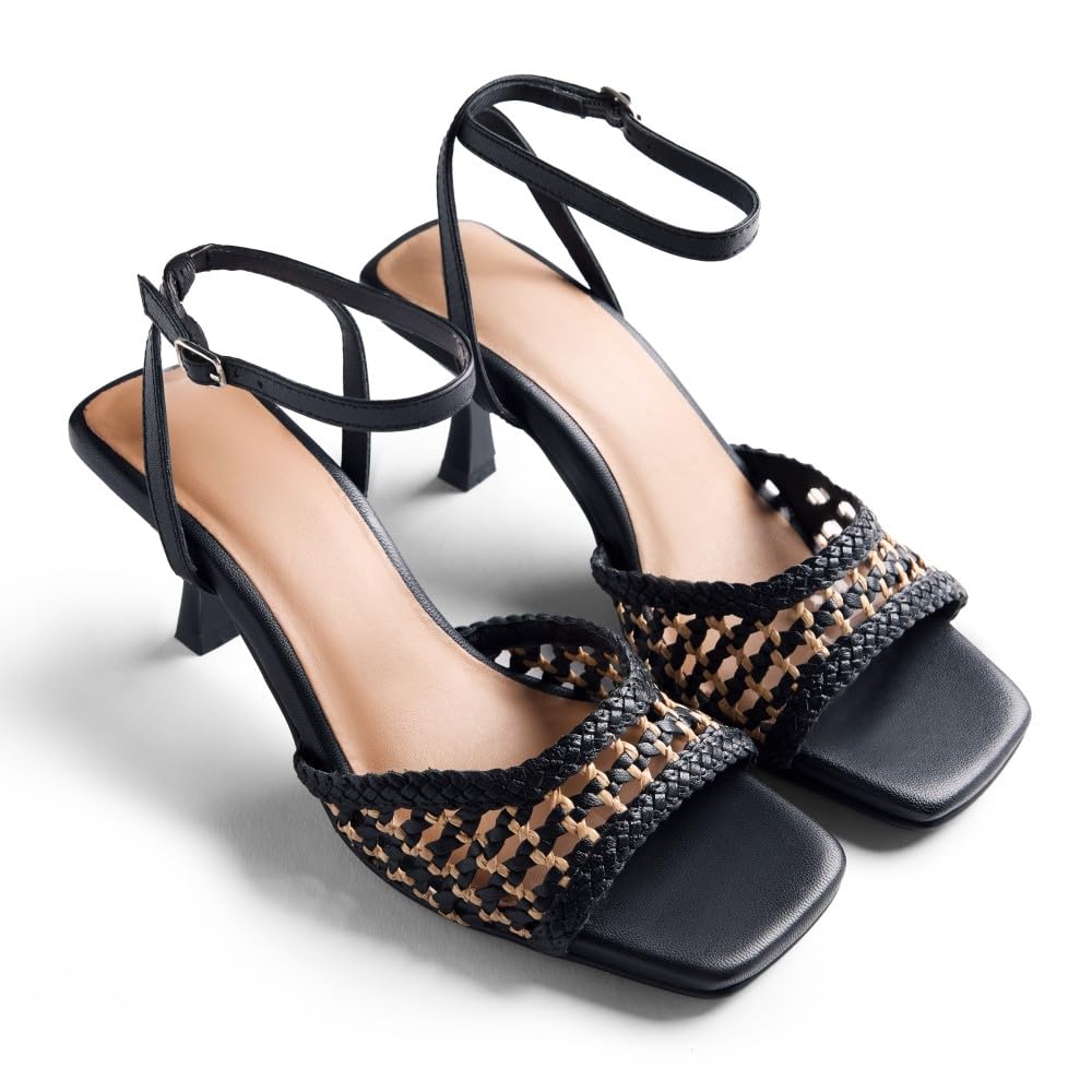GIOSEPPO Women's Kajiado T-Strap, Black, 6 UK