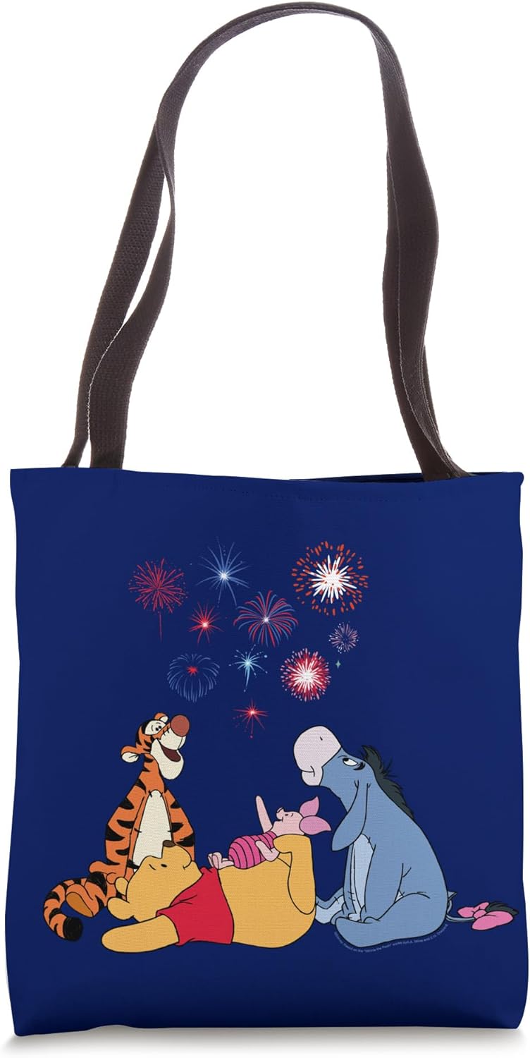 Disney Winnie The Pooh 4th of July Fireworks USA 250th Tote Bag