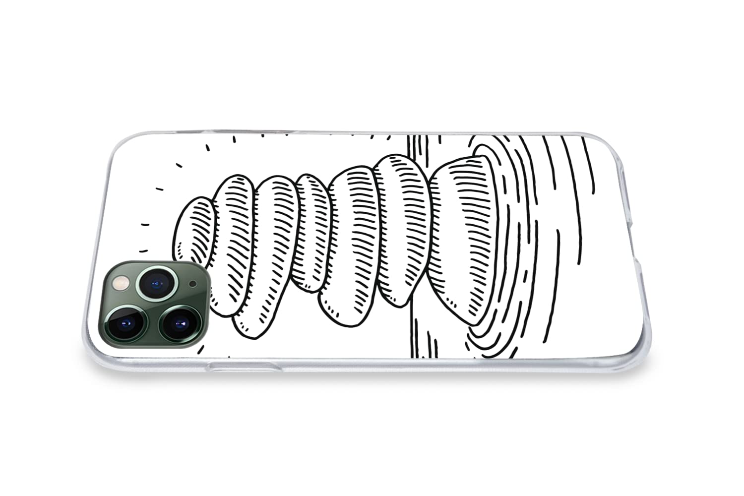 MuchoWow Funda para iPhone 11 Pro - Piedras Zen amontonadas en el Agua - Funda de Silicona/Funda Blanda para teléfono móvil