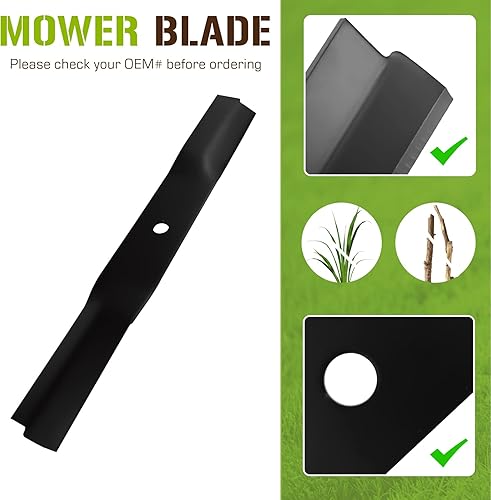 Miniatura 3 de AM100946 Cuchilla de cortacésped para John Deere Lesco 38" Deck 316, 318, 322, 325, 330, 332, GT235 GT242 LT133 LX188 S92 SRX95 STX38 SX95 M82408 05