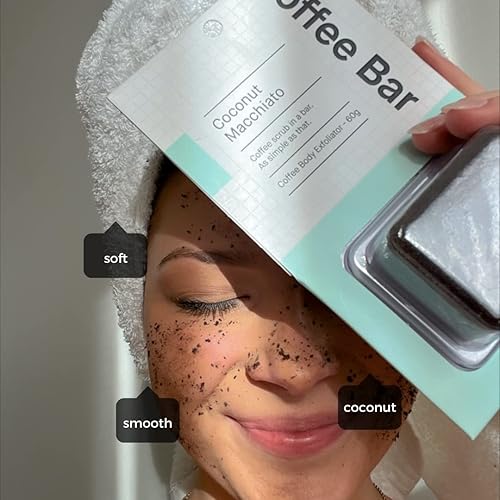 Miniatura 6 de Coffee Bar Exfoliante corporal de café  Exfoliante corporal de café para celulitis y reafirmante, exfoliante corporal de café  2.12 oz (paquete de