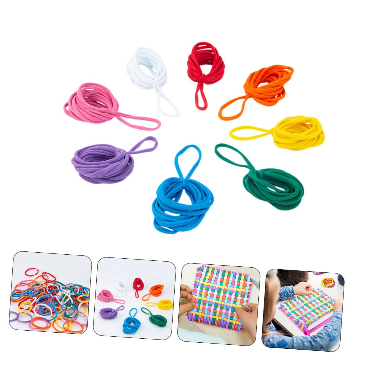 JOINPAYA 480pezzi Anelli Elasticizzati Per Lavoro Maglia Kit Di Ricarica Per Potholder Colori Per Attività Creative Per Ragazzo Ragazza e Fai Da Te