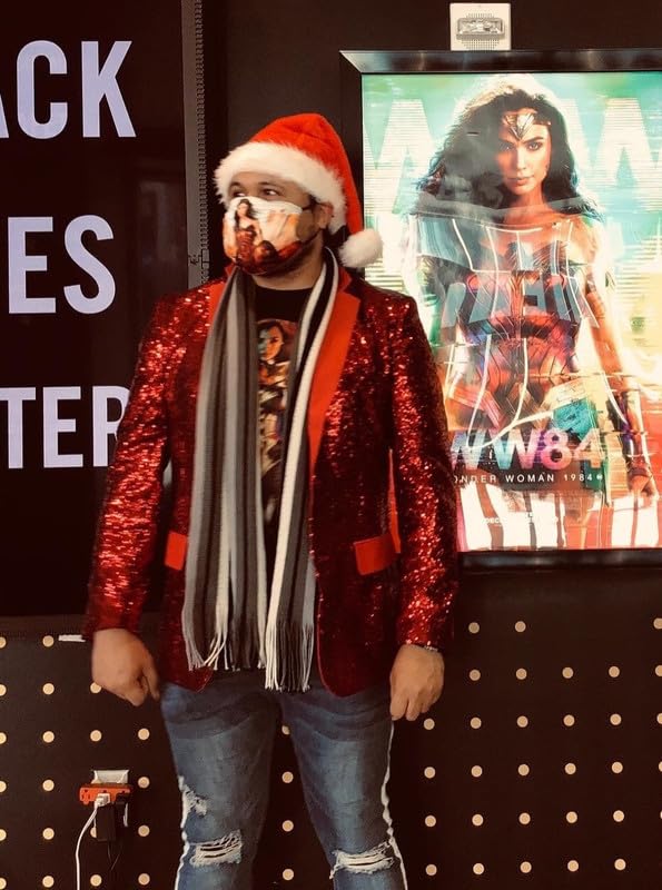 Mens Shiny Sequins Suit Jacket Blazer Holiday Party Dress Tuxedo Outfits for Weddings Prom Party JJK0214