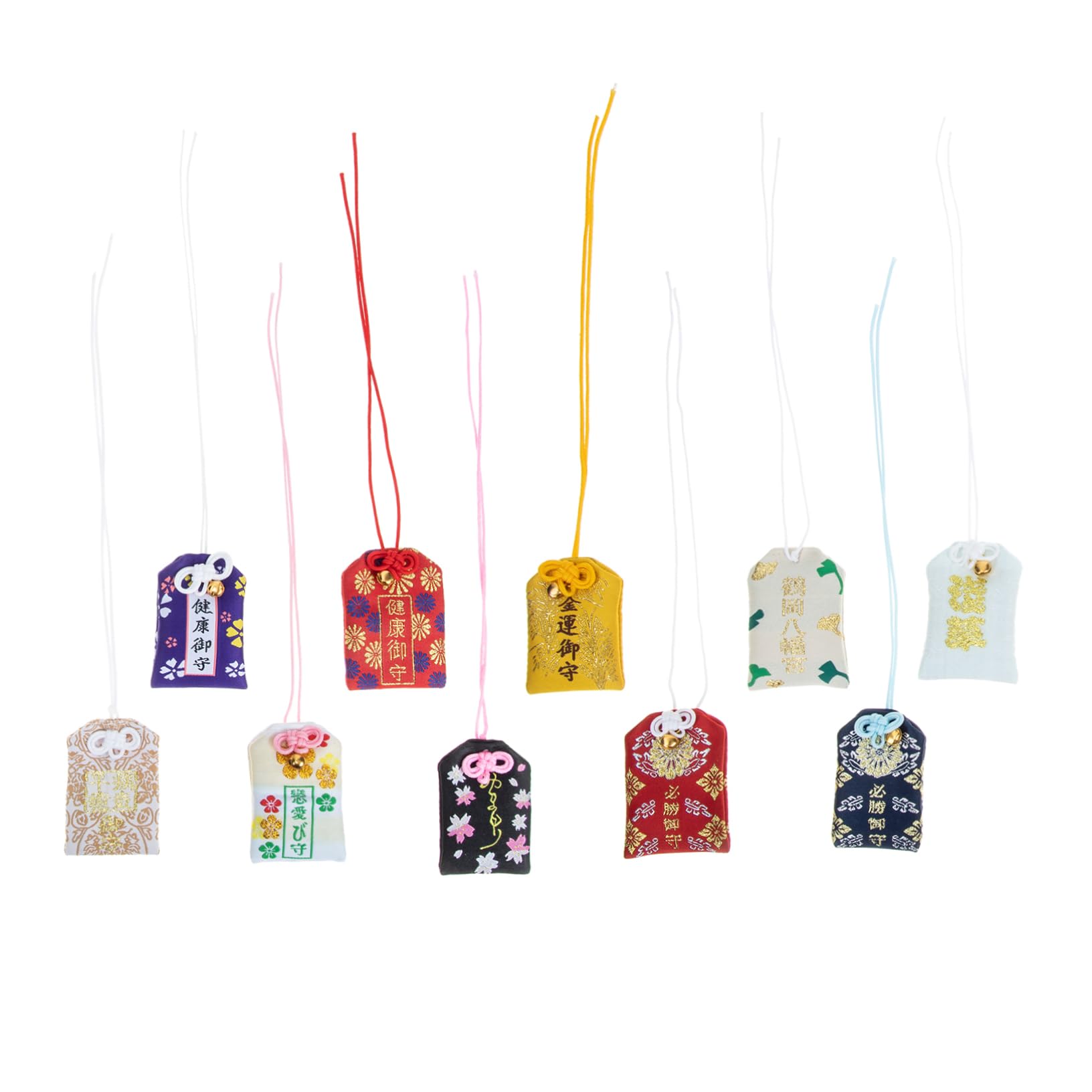 TOPBATHY 20 Pcs Blessing Bag Delicate Amulet Japanese Amulets Embroidery Amulet Japanese Omamori Sachet Japanese Japanese Keychain Omamori for Decor Japanese Amulet Bag Pendant Linen