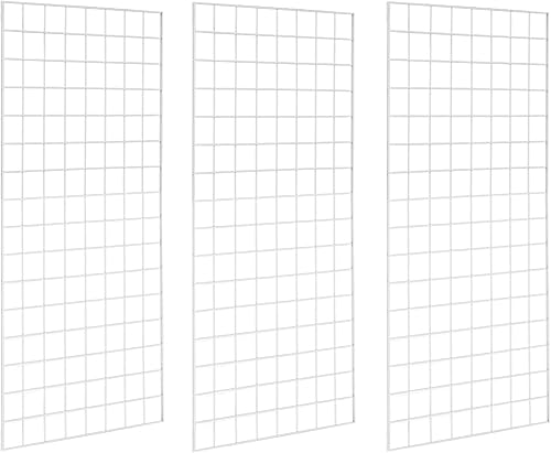 Vista 17 de Paneles de rejilla de grado comercial – Panel de rejilla resistente para cualquier exhibición minorista, 2 pies de ancho x 6 pies de alto, 4 paneles