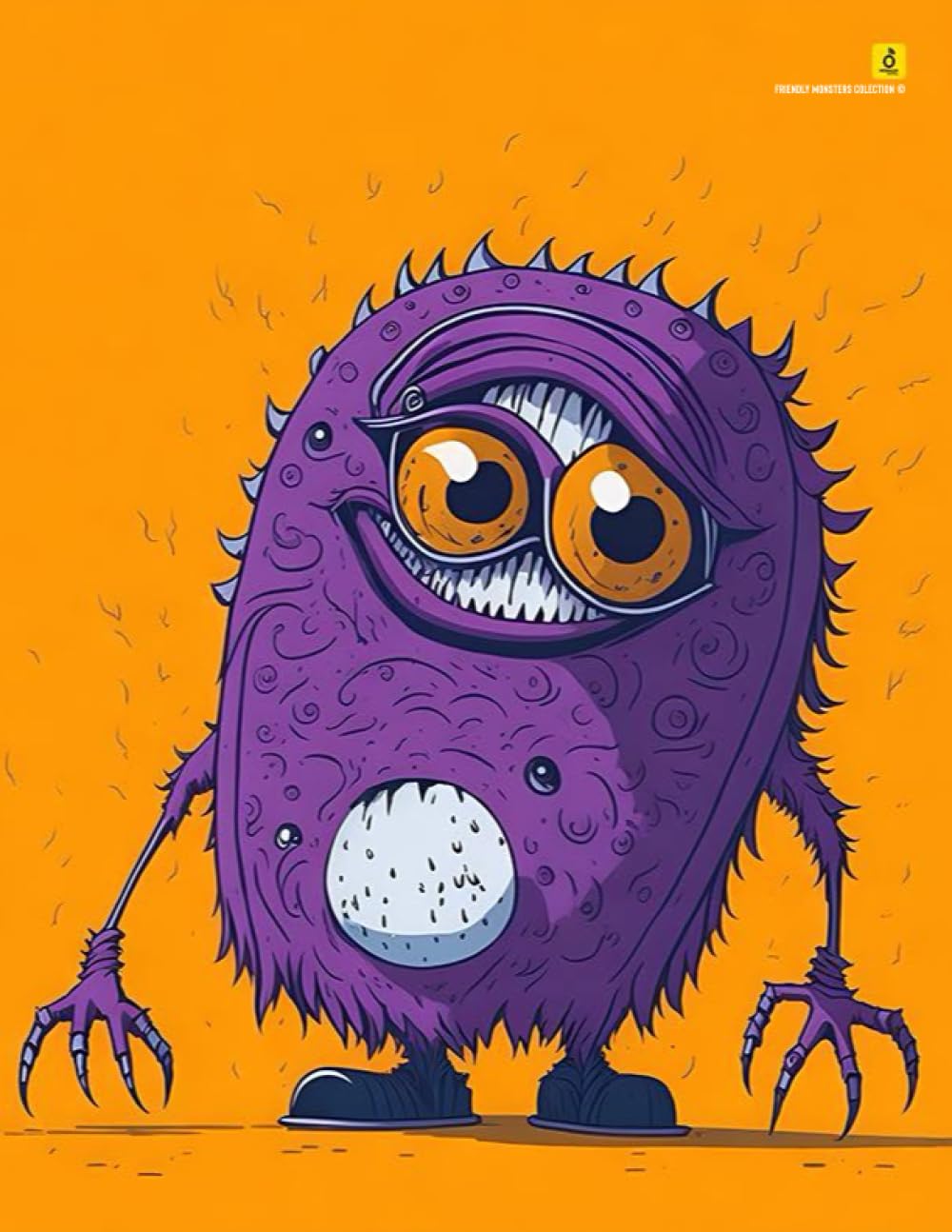 Friendly monster notebook 120 un cadeau original pour l'anniversaire des enfants