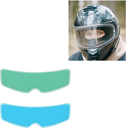 Visera universal para casco de motocicleta, película antivaho y película resistente a la lluvia, 2 piezas, versión grande para lente de casco de