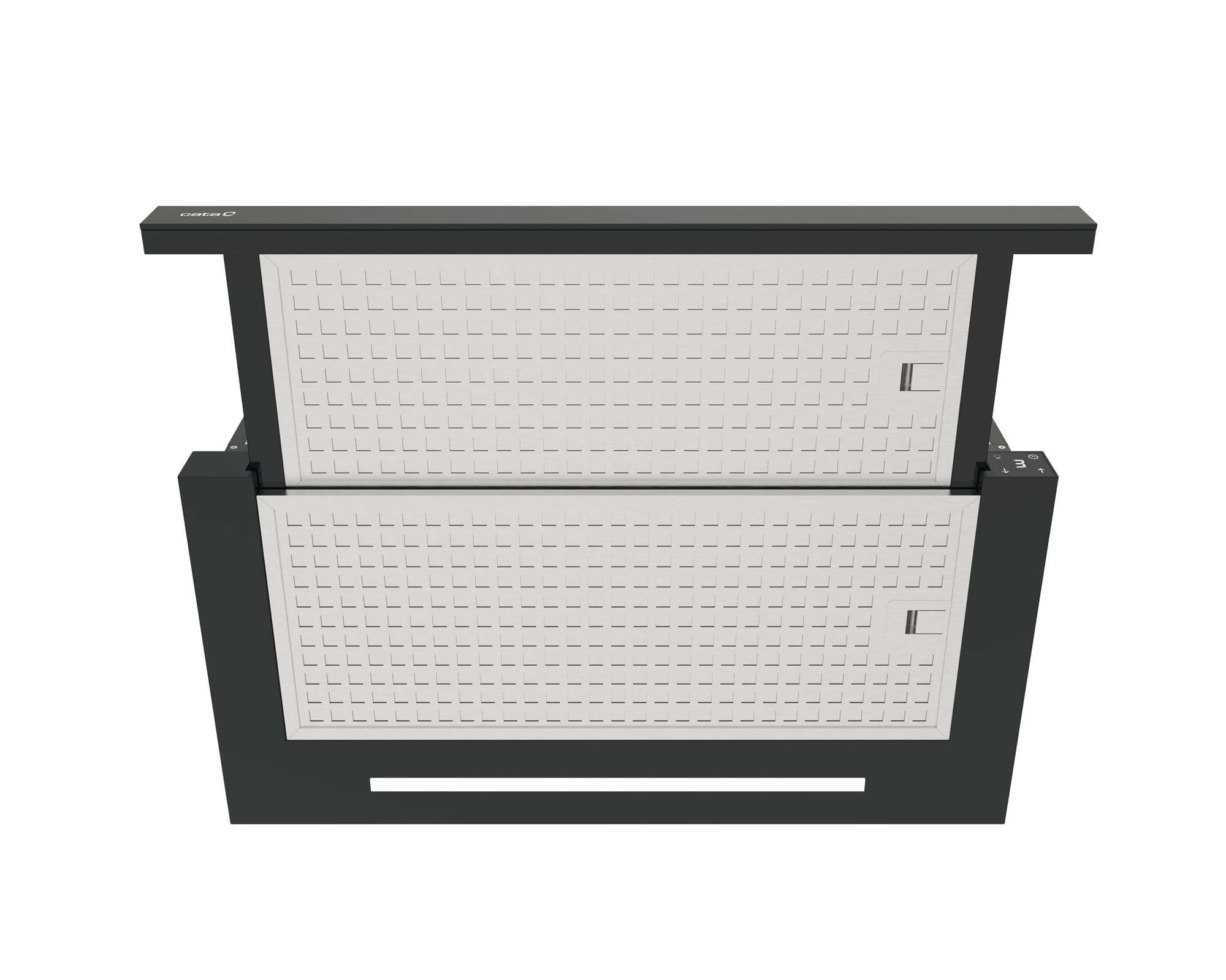 CATA Campana Extractora Telescópica, 391 m³/h, 4 Velocidades 3+1 Turbo, Control Táctil con Display, Motor Brushless de 53 W, LED Regulable, Clase A+, Negro