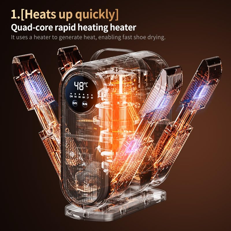 Secador eléctrico de calzado portátil y eficiente miniatura 3