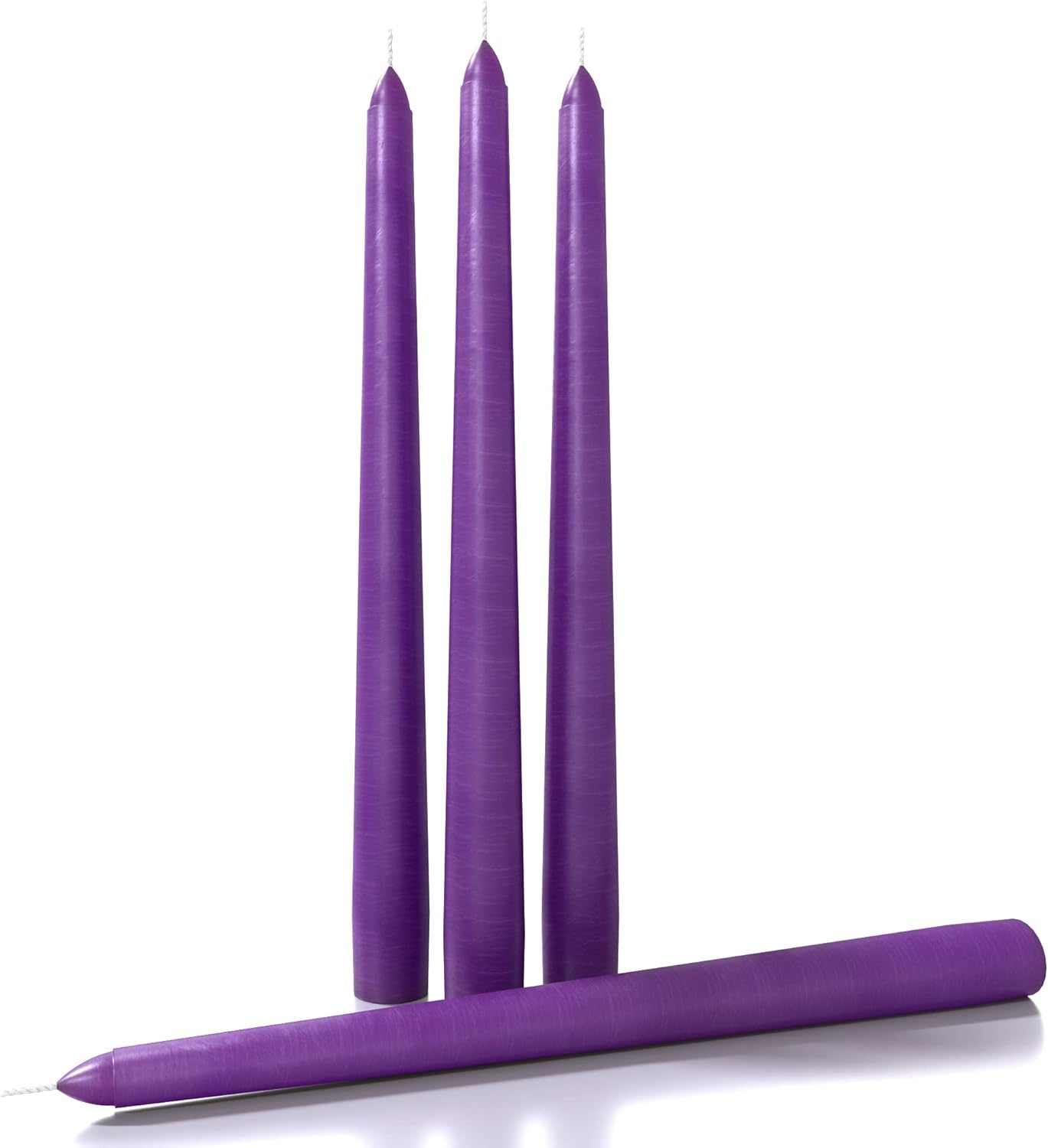 Candwax 10 inch Taper Candles Set of 4 Dripless Taper Candles and Unscented