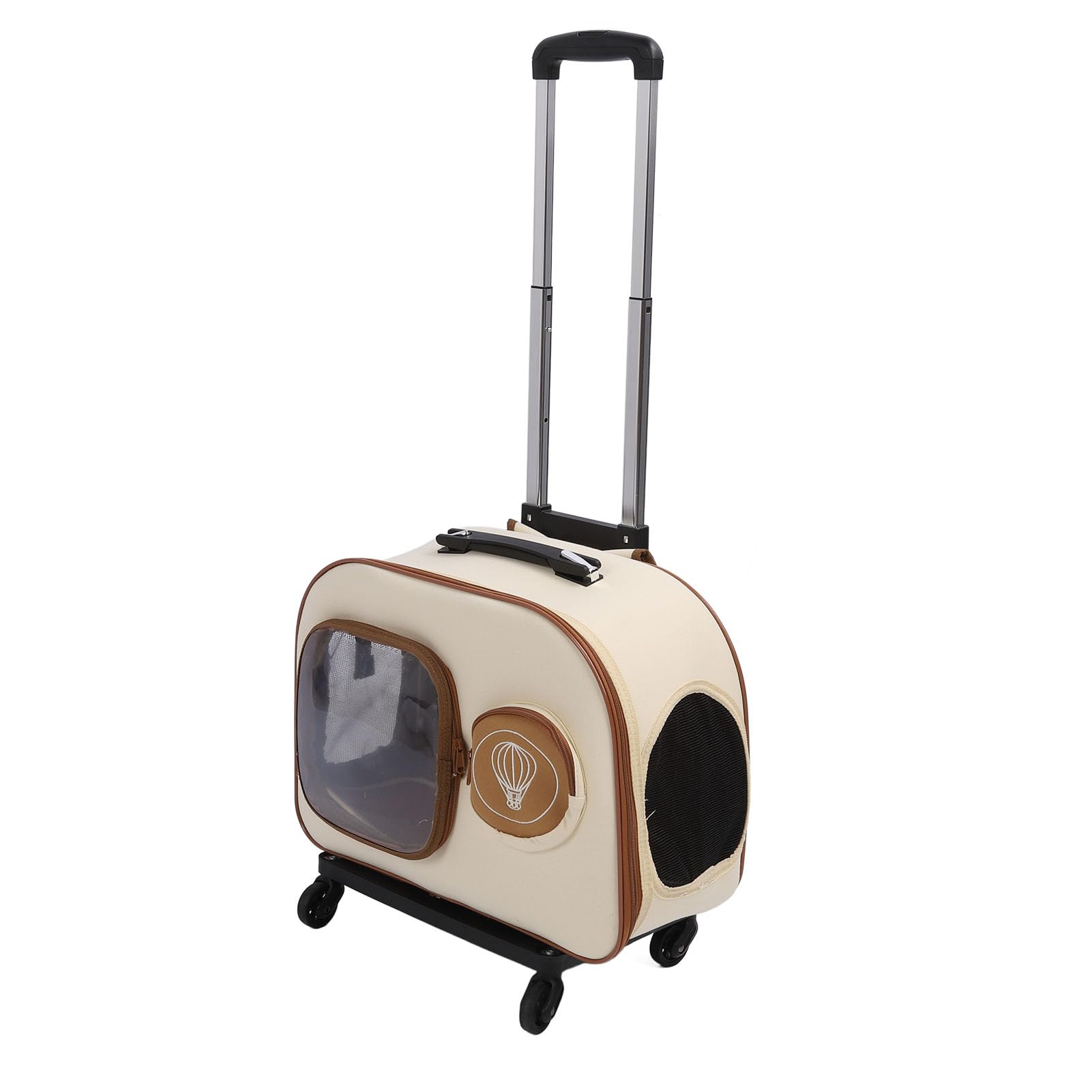 Mochila Transportadora para Mascotas con Ruedas para Gatos y Perros Pequeños, Transportadora para Gatos con Ruedas, Mochila Portátil Transpirable con Ruedas para Mascotas,
