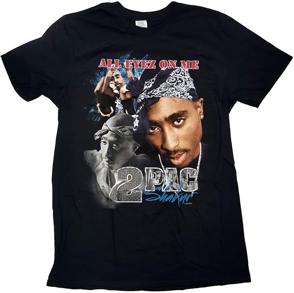 2pac All Eyez On Me Tシャツ XLサイズ Amazon.com: Tupac T Shirt 2Pac All Eyez Blue Homage Logo