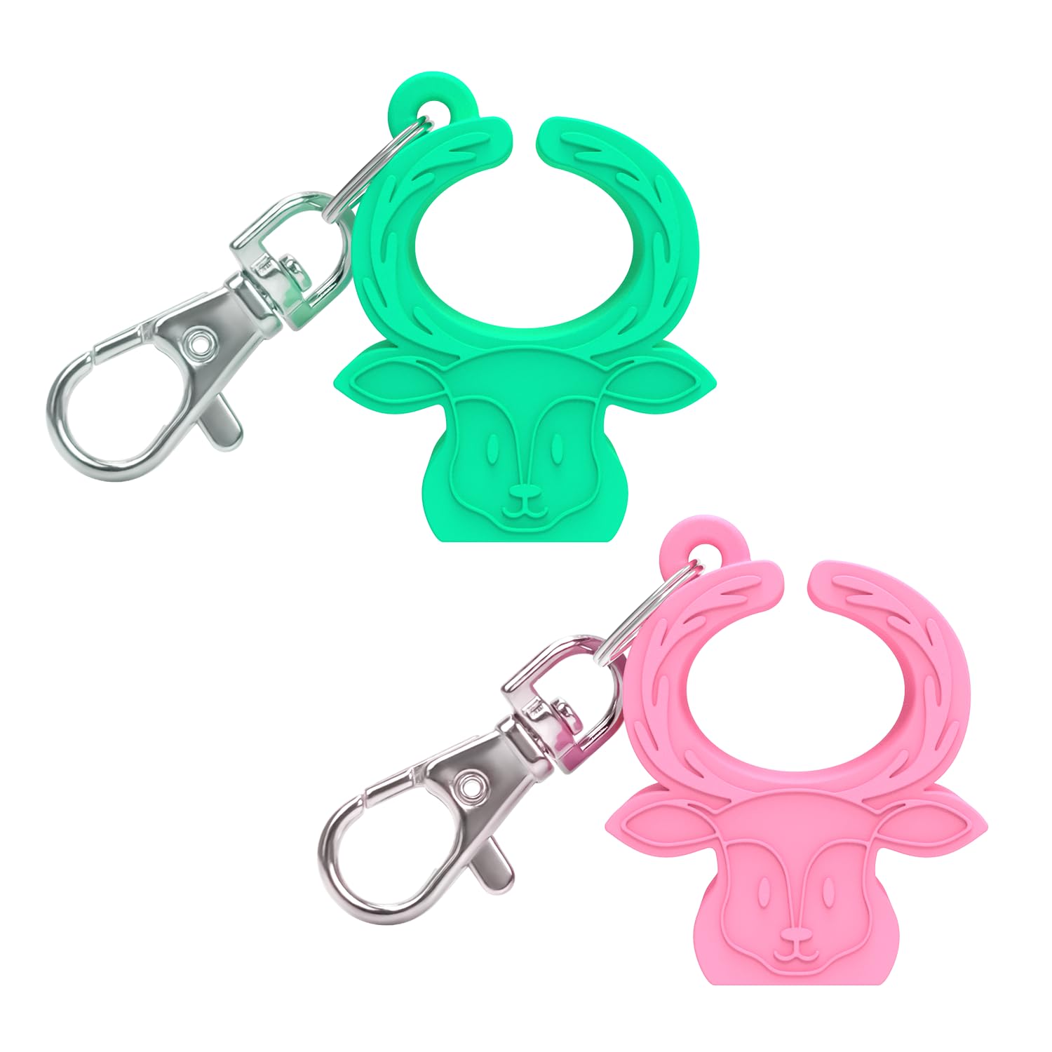 MORLIKE LIVING Silicone Buckle Release Tool, Unbuckle Assistant, Easy Buckle Release Aid for Parents and Caregivers to Unbuckle(Pink-Green) โ image 1