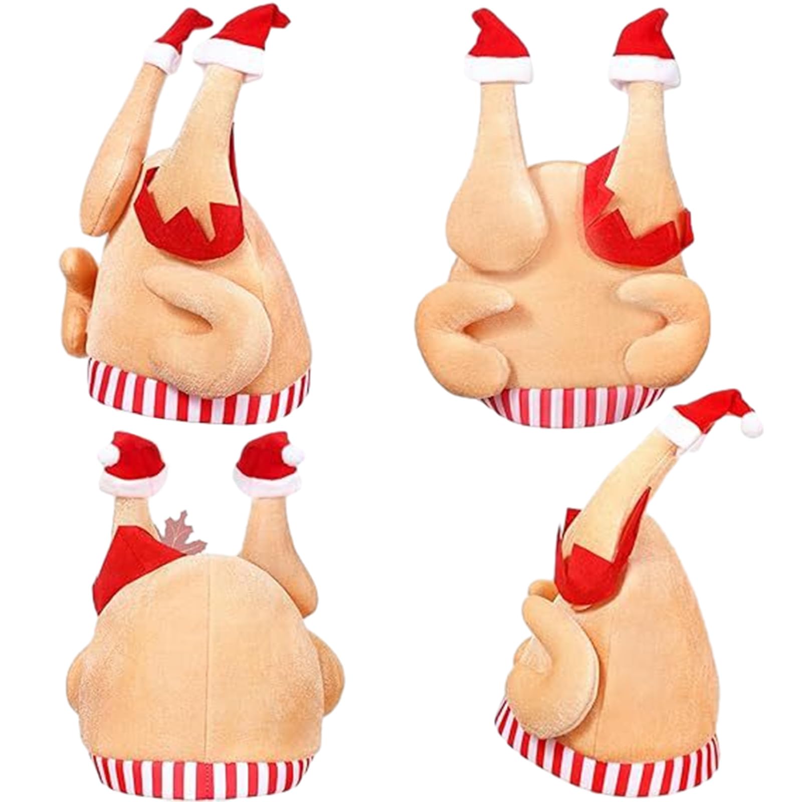 Tsophreniq 4 Pcs Roasted Turkey Hat for Thanksgiving Turkey Hat Masquerade Cosplay Accessories Funny Hats Hats Bulk