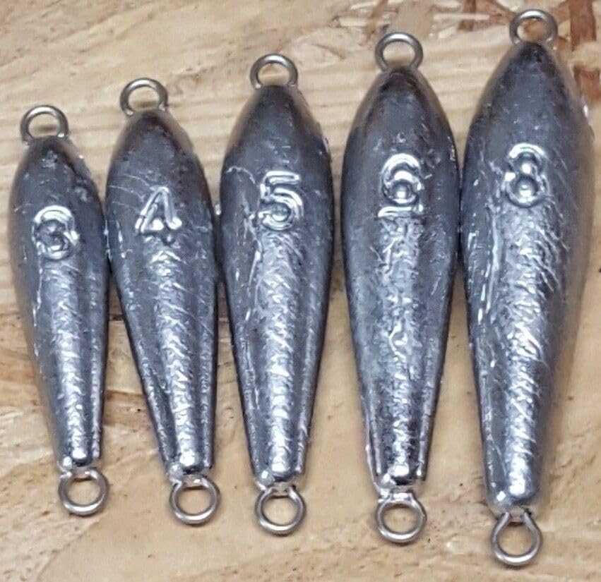 50 Inline Trolling Torpedo Sinkers Fishing Weight Lures (6oz)