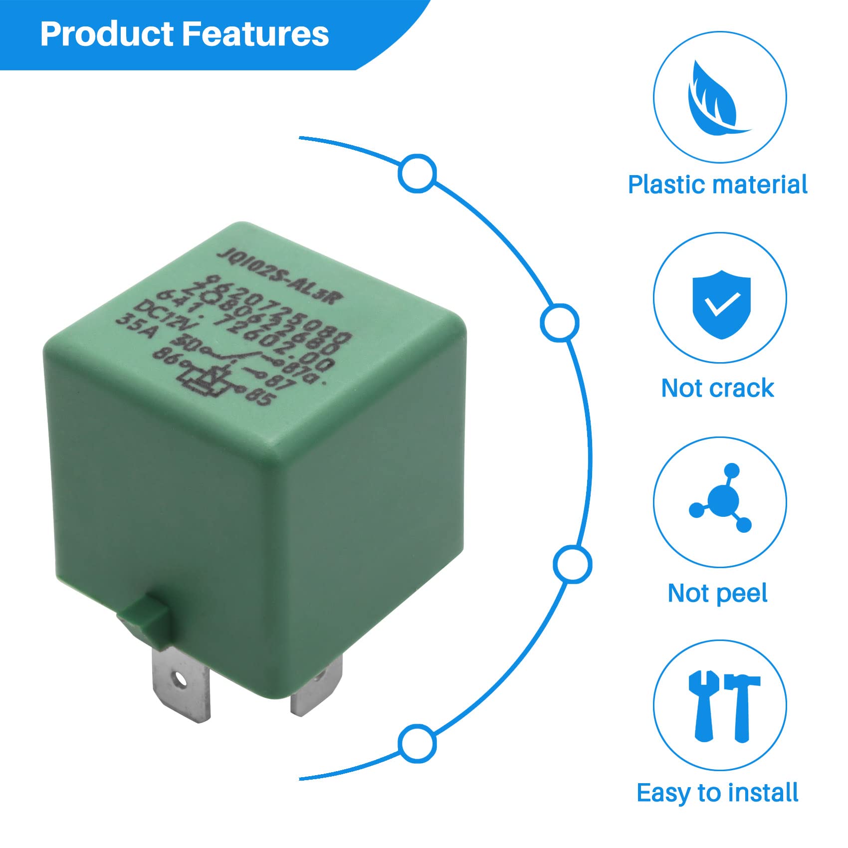 1 X RELAIS Ventilateur De Radiateur Citroen Peugeot 12V 35A 6547TX NEUF