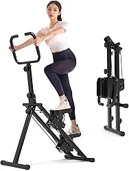 leikefitness Stair Stepper Para Academia Em Casa, Máquina De Escalada Vertical Treino Corpo Inteiro, Cardiovascular Dobrável Com Alça Ajustável E Esteiras Mulheres Homens
