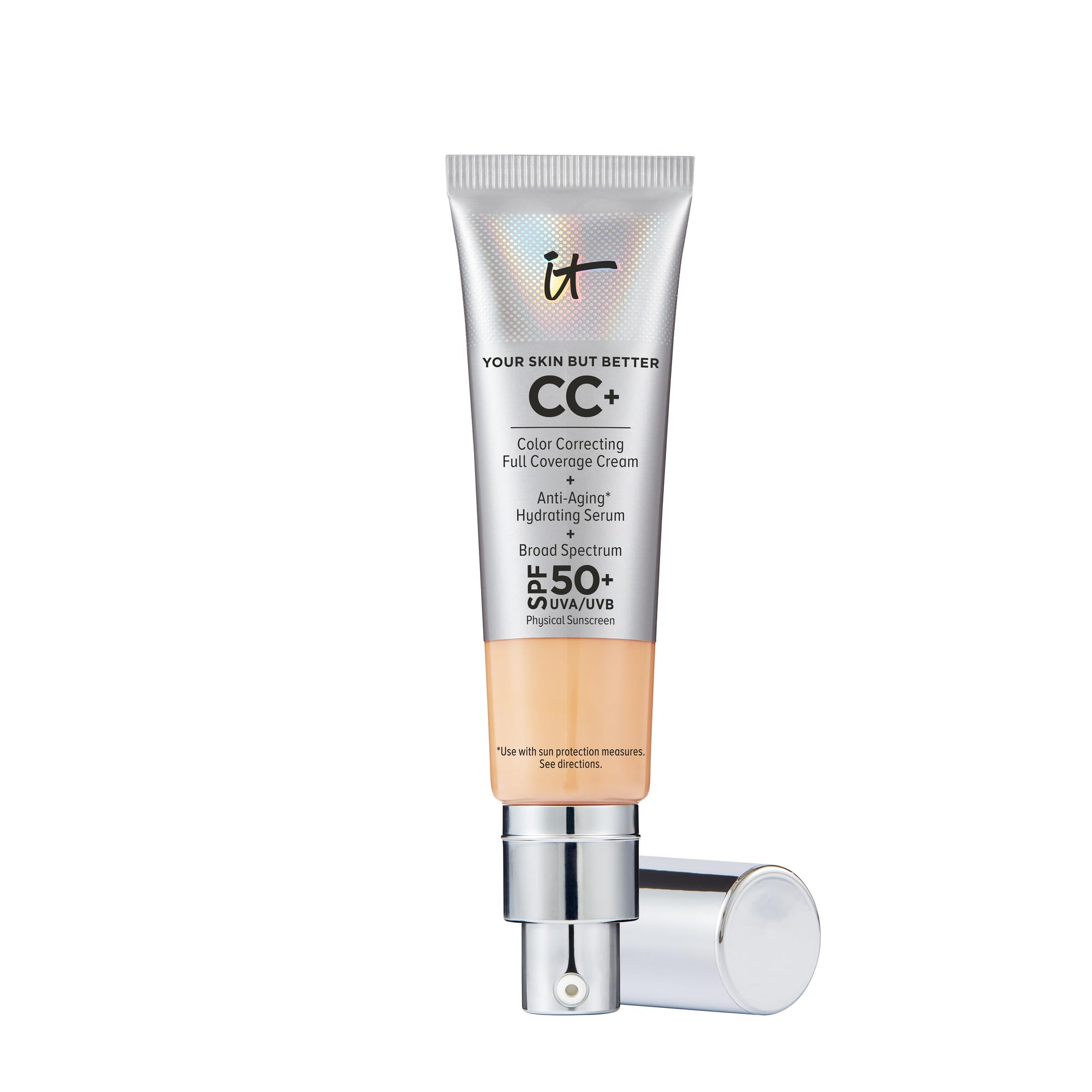 It Cosmetics Your Skin but Better CC Cream with SPF 50 Plus (Medium) - 1.08 Ounces/32 ml