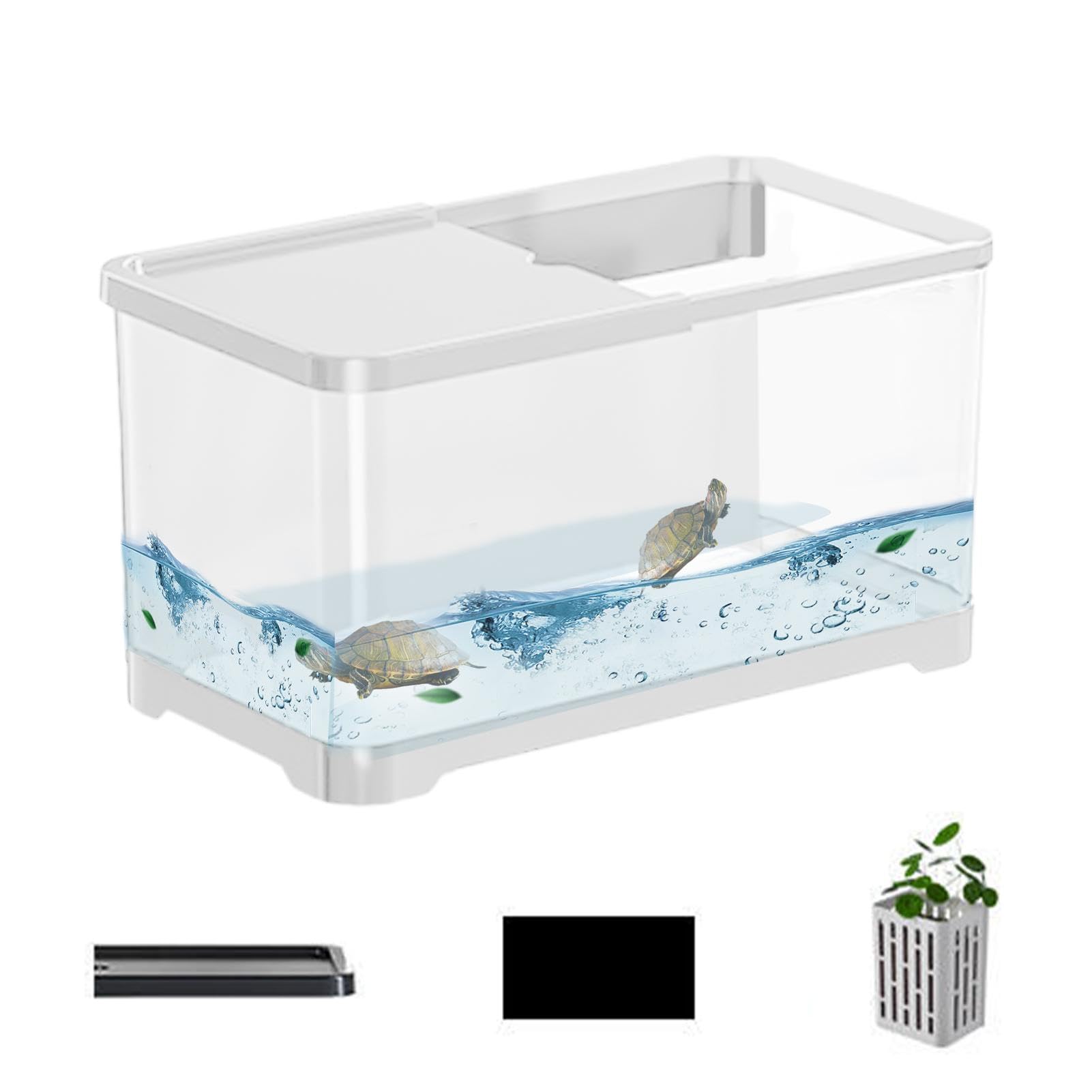 Zbiornik na ryby, mały zbiornik na ryby, akwarium na ryby, zestaw do akwarium, zestaw do akwarium Guppy, zestaw do akwarium, akwarium z koszem, domowa konfiguracja akwarium